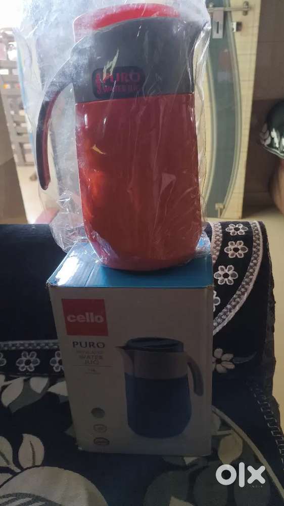 Cello water jug glass bowls tea set