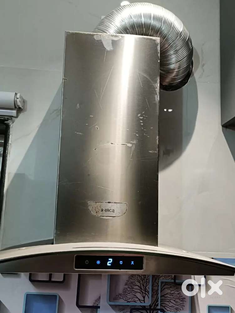 ELICA CHIMNEY Touch screen operation & Auto clean