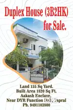 Duplex House with three bedroom and Servant quarter at 3rd floor
