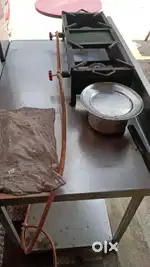 Kichan itam 2 burner Gas Bhatti Dosa Gas Bhatti  steal table