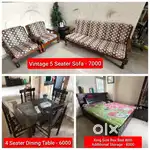 5 Seater Sofa, Bed and Dinning For Sale