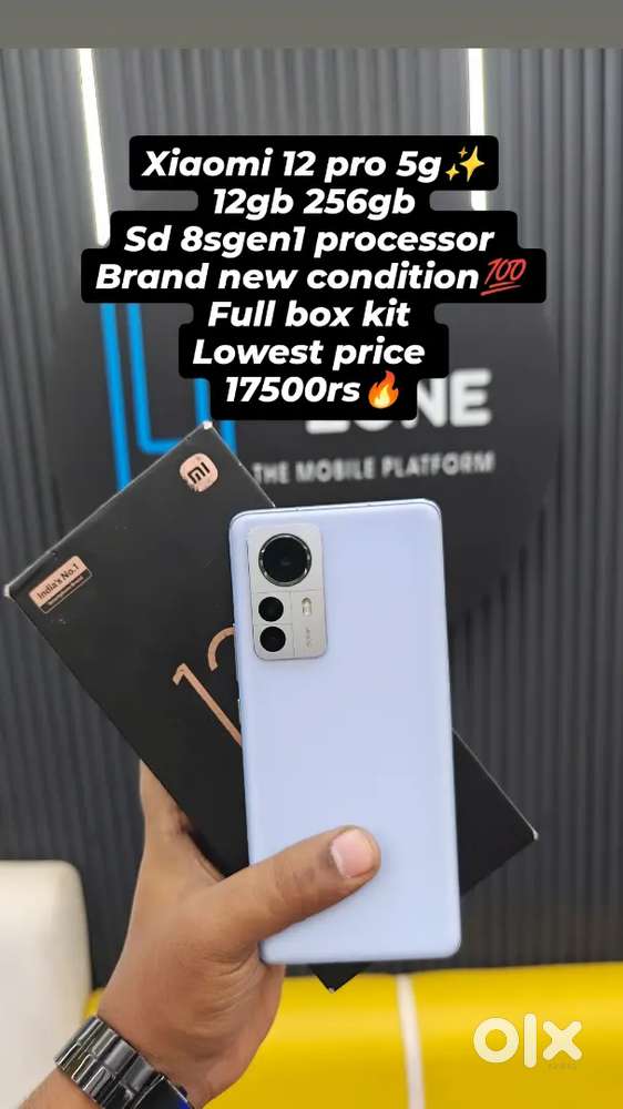 Xiaomi 12 pro 12gb 256gb brand new condition full box kit available