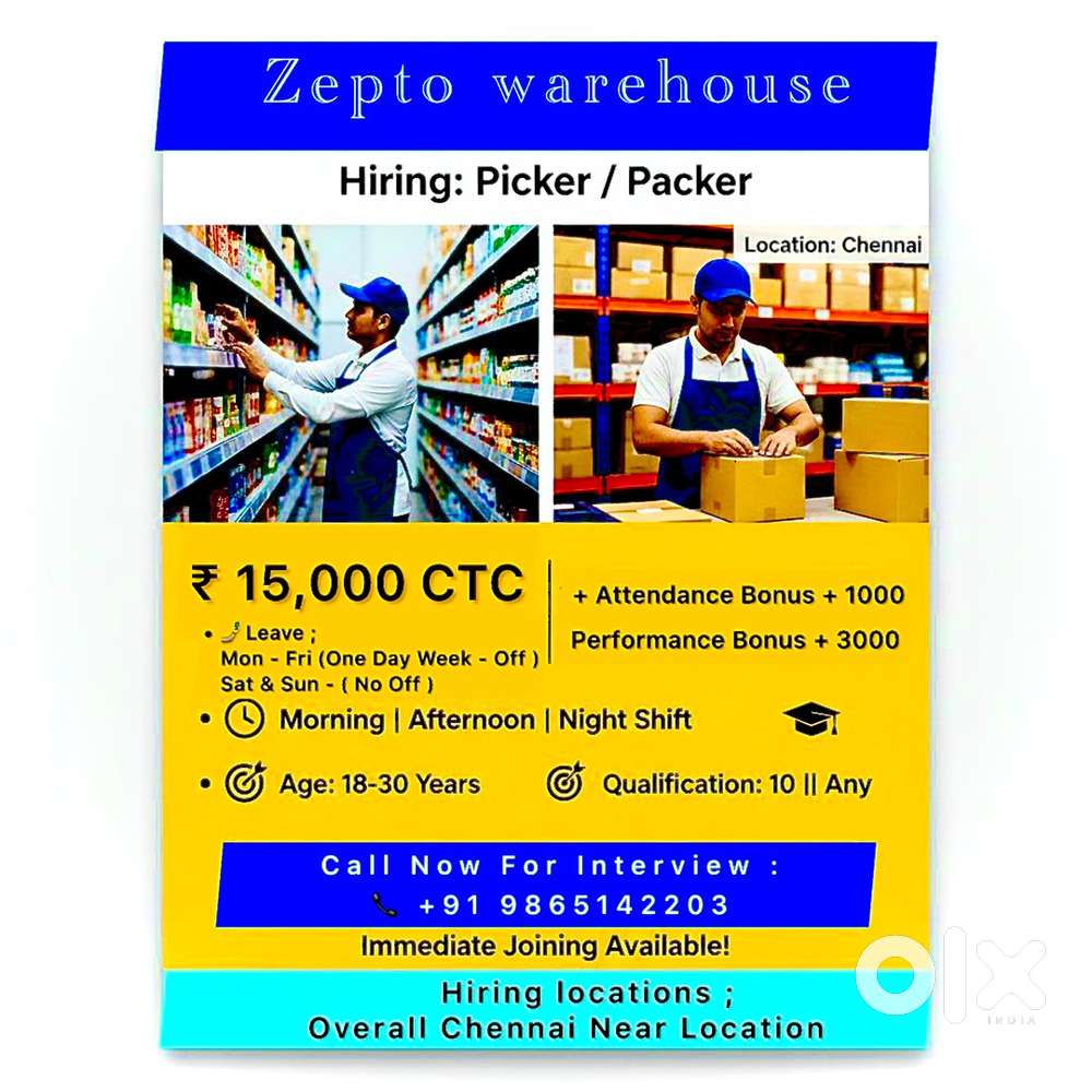 Warehouse - Picker & Packer Hiring