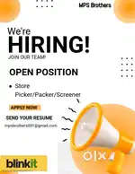 Flexible shift, fulltimer picker& auditor