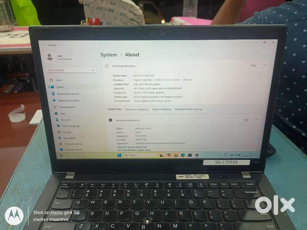 Lenovo touch screen