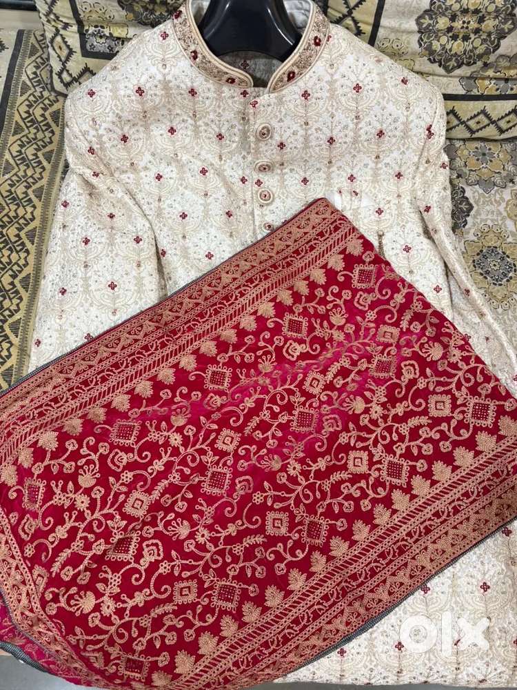 Designer Groom Sherwani (Size 40)- perfect condition ready for wedding