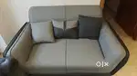 Sofa set with King Chair, table and puffies