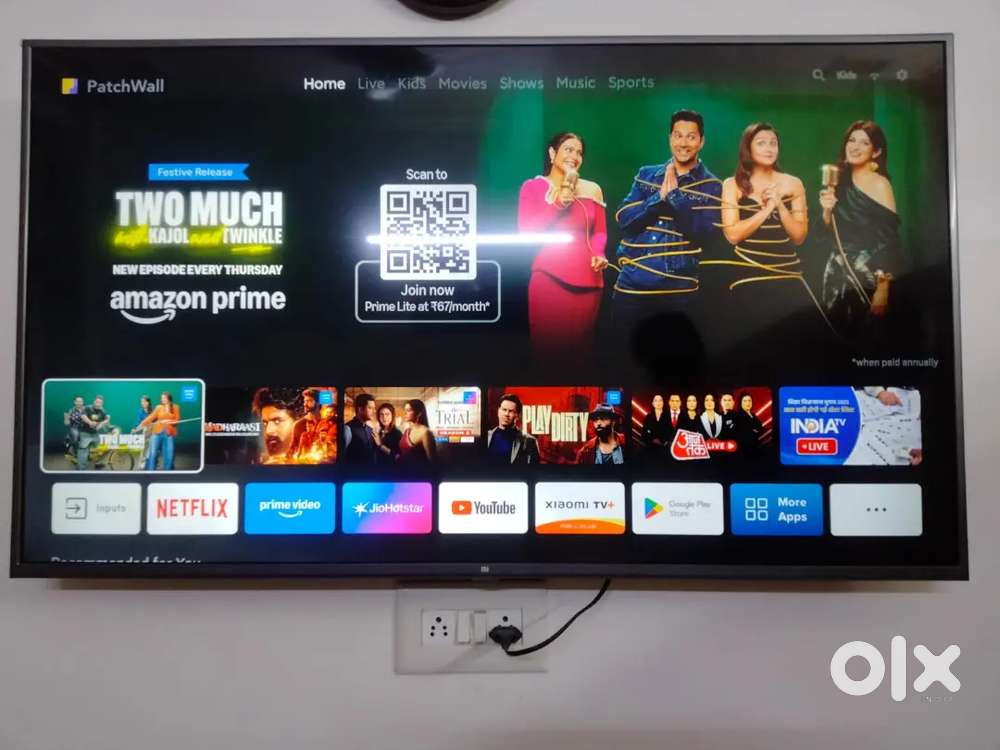 MI 55 inches TV perfect condition selling due to shifting