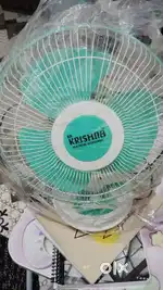 Naya table fan - small size , bijli kam khrcha  wala