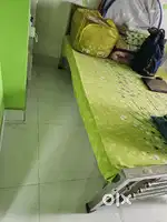 Steel almirah and steel bed for sale