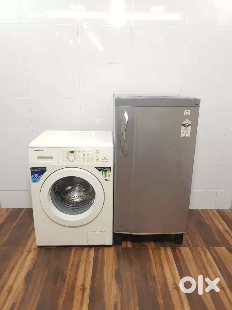 Godrej edge 5 star rating single door refrigerator and washing machin