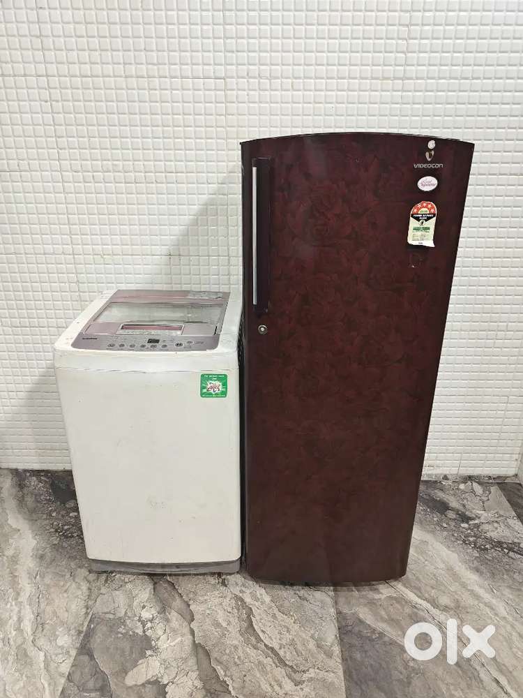 Us 5252 Videocon single door and Lg topload washing machine
