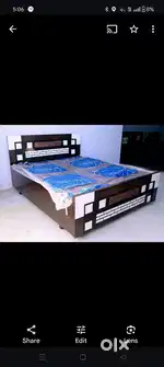 Wooden box bed