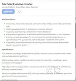 Tele-calling & Sales