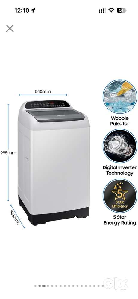 Samsung 6.5KG  only for 12000/-