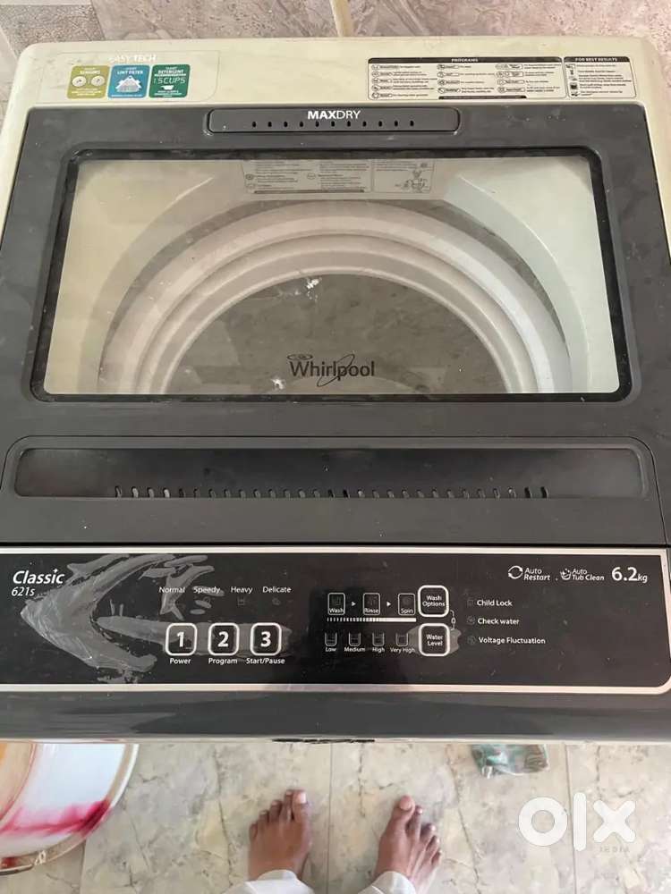 LG single door fridge and Whirlpool washing machine