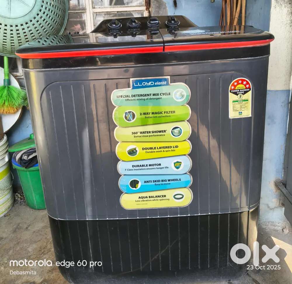 Lloyd semi auto washing machine