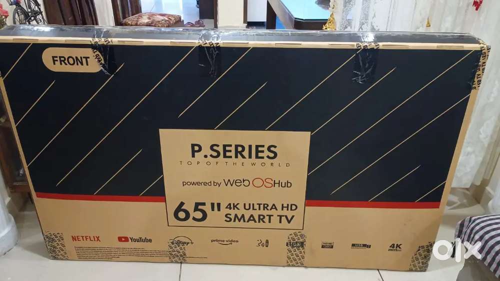 65 inch led 4k Ultra HD tv powered by lg Web OS.