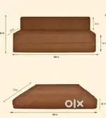 A sofa cum bed .