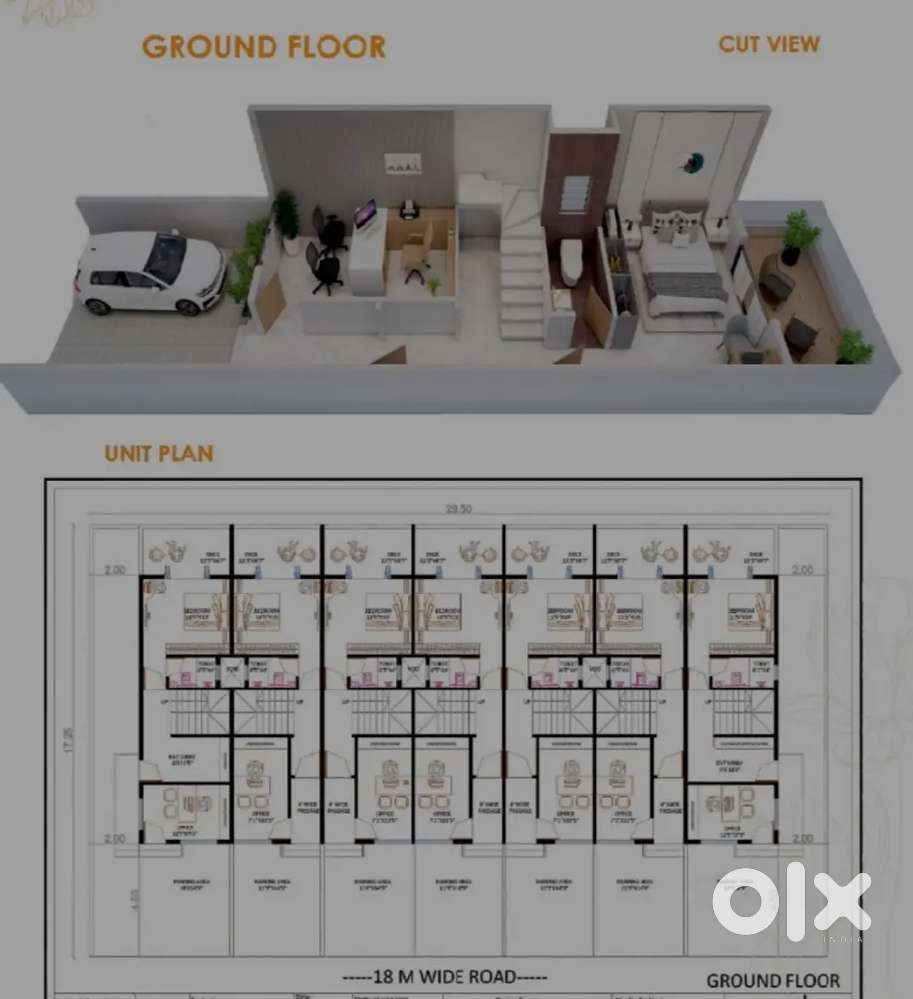 @Ravishankar Marg 1940 sqft 4bhk row house for sale