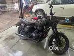Matt finish black color, feel like harley and ride like racing bike