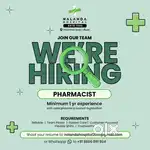 hiring pharmacist for a hospital