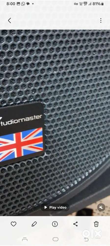 Studiomaster professional speaker 15'pa