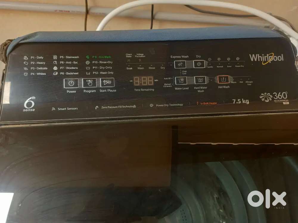 Washing machine top load fully automatic WHIRLPOOL