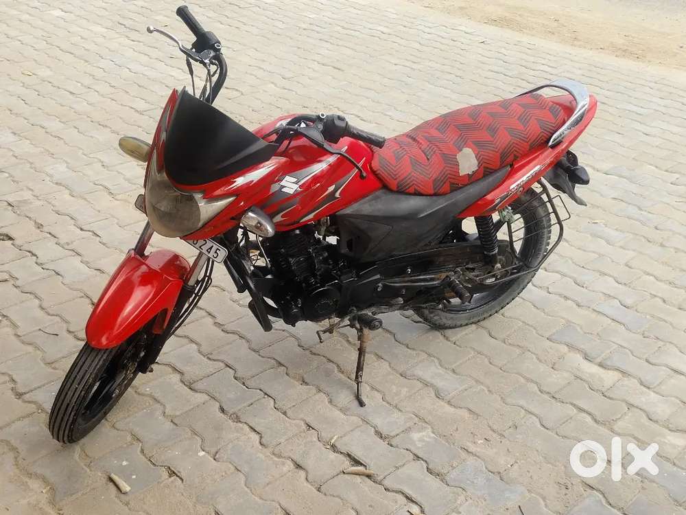 Red Suzuki Bike - Good Mileage - Ready to Ride!