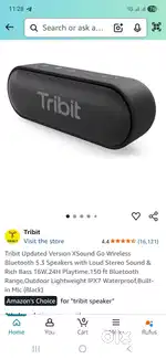 Tribit Bluetooth speaker excellent condition