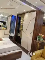 New brand best quality sliding doors wooden wardrobe get direct factor