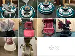 LuvLap Stroller (with car-seat), Walker, High Chair, Carrier & Pampers