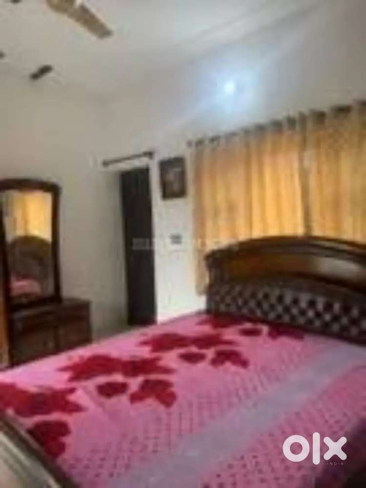 Fully furnished one bedroom dinning room with bed ac fridge sofa invat