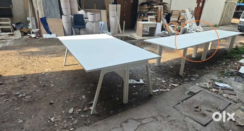8'*4' Conference Table with Metal Base