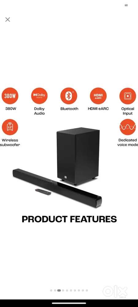 Jbl soundbar sb 190 with 1 year warranty