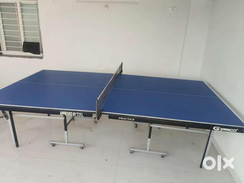 GYMNCO Practice Full Size Table Tennis Table with Wheel