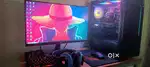 Gaming pc with monitor