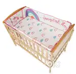 Meemee baby cot plus mattress and 2 bedsheets