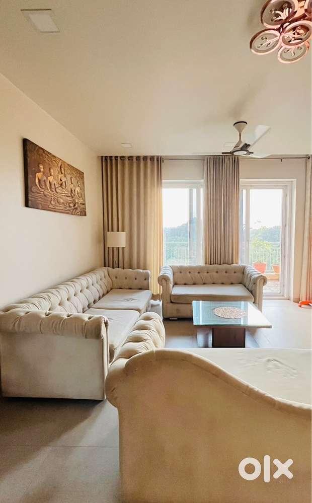 3-Piece Premium Beige Sofa Set – Elegant, Tufted, Spacious