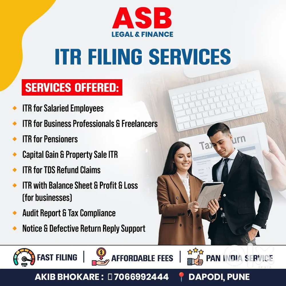 Fast & Reliable ITR Filing Services  Tax Return Made Easy