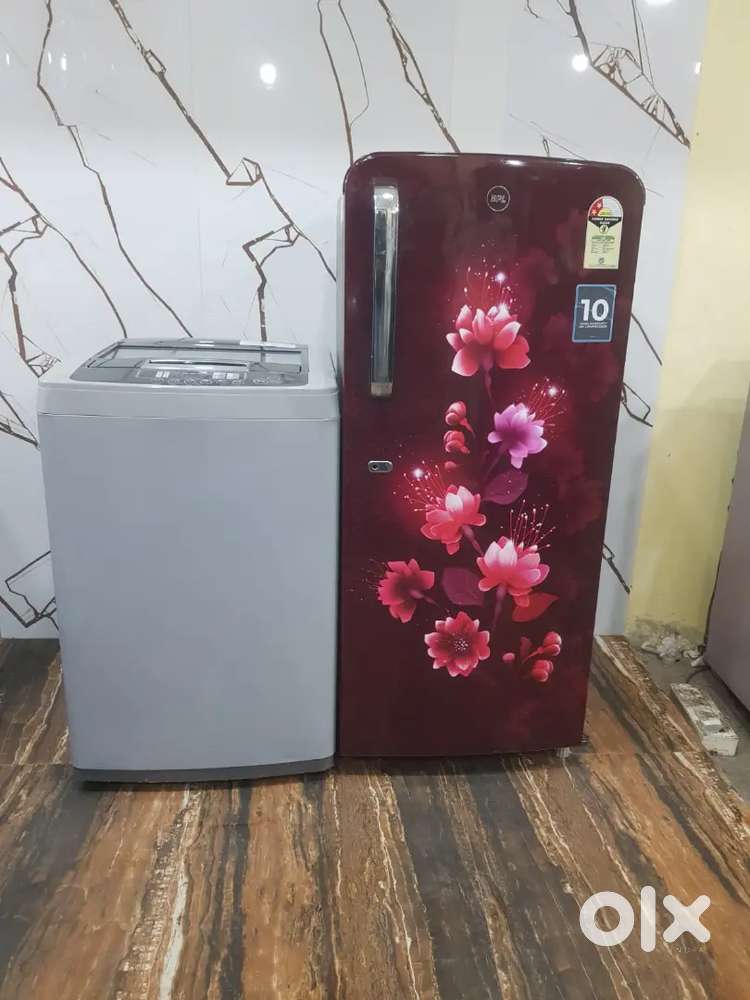 Brand new  single door refrigerator and washing machine