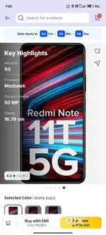 Redmi note 11t 5g