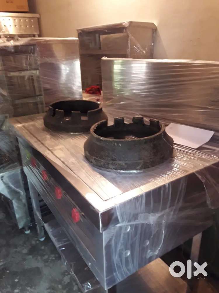 TWO WEEK OLD UNUSED COMMERCIAL 2 RANGE CHINESE BURNER  KATWARIA SARAI