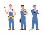 Electrician and plumber