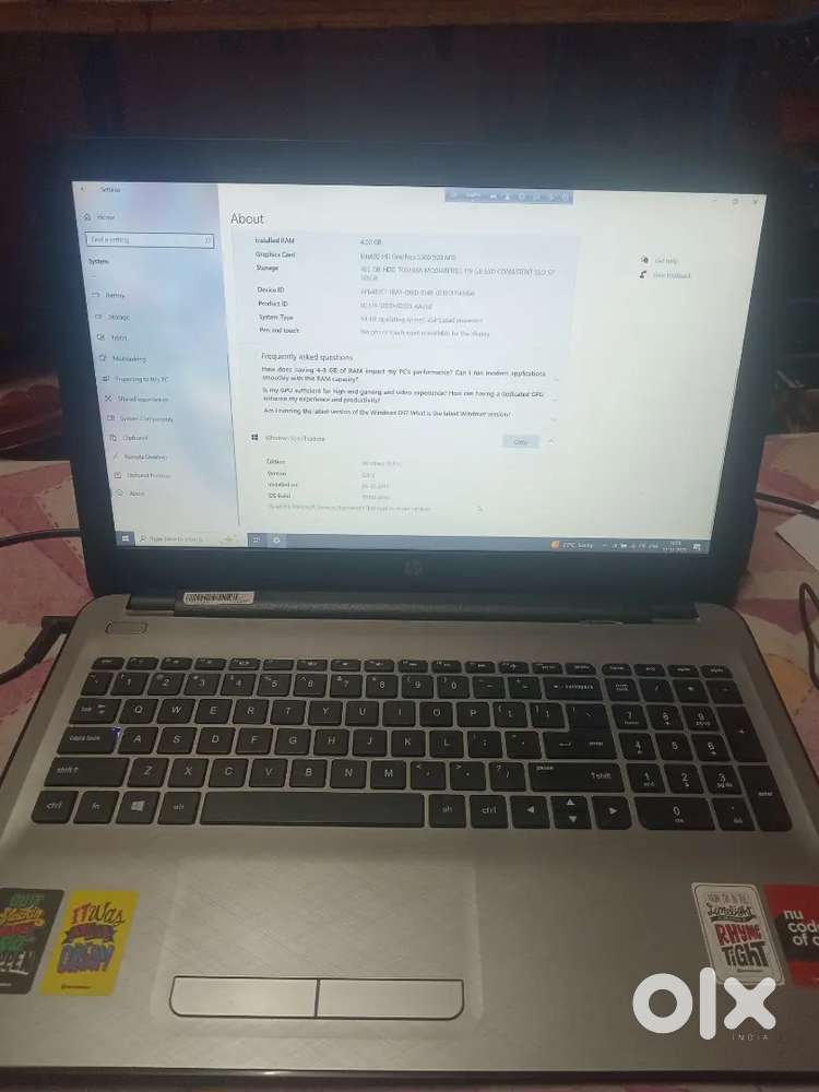 Hp  notbook laptop 128 gb ssd with 1tb harddrive very fast  like new