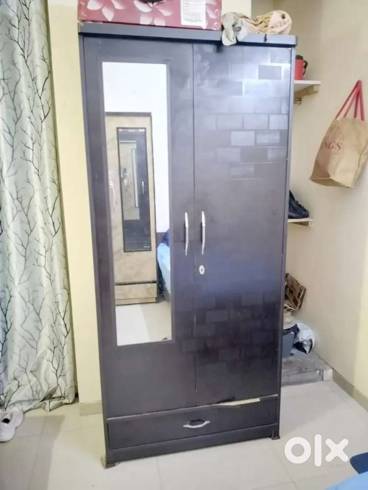 Wooden almirah with mirror