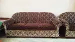 Sofa set (3 seater + 2 single seaters)