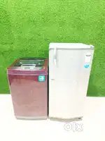 LG fully automatic washing machine & Whirlpool singledoor fridge combo
