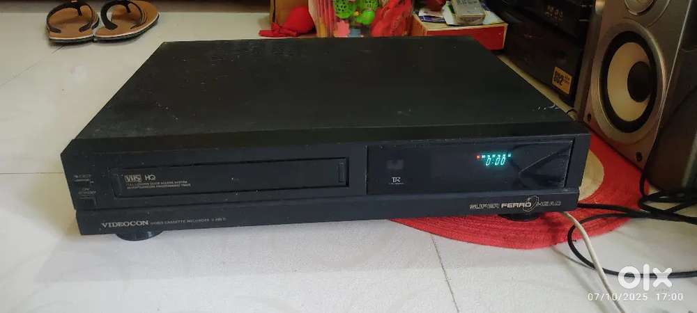 Video cassette player.