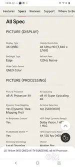 LG QNED 65 INCHS 6MONTHS OLD